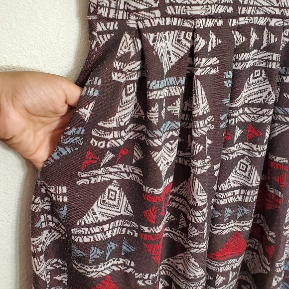 Lularoe Amelia short sleeve Aztec Dress Large - Picture 5 of 10